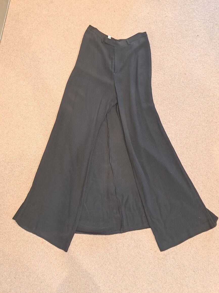 Jean Paul Gaultier Classique 90s Icon Skirt Back Pants 44 10 6 Rayon Paris  Fab!!