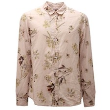 5767AF camicia uomo OFFICINA36 pink printed cotton shirt man