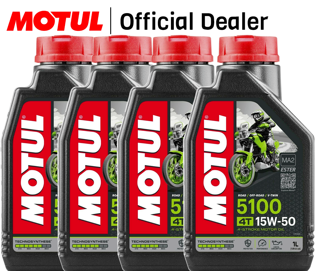 2 Litri Olio Motul 5100 15w50 Technosynthese 4tempi 4t Moto Scooter
