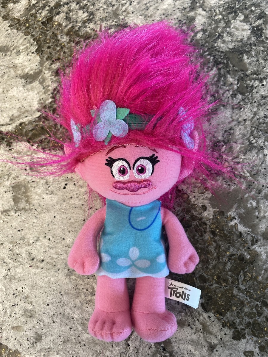 Dreamworks Trolls Pink Princess Poppy Plush Stuffed Troll Doll 10