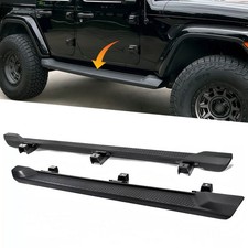 2pcs Running Boards For 2018-2026 Jeep Wrangler Jl 4dr Side Steps Rails Nerf Bar 2pcs Running Boards For 2018-2026 Jeep Wrangler Jl 4dr Side Steps Rails Nerf Bar