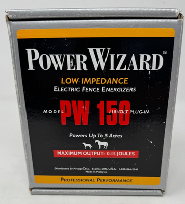 #ad Power Wizard Electric Fence Energizer PW 150 Powers Up to 5 Acres 0.15 Joules $59.97