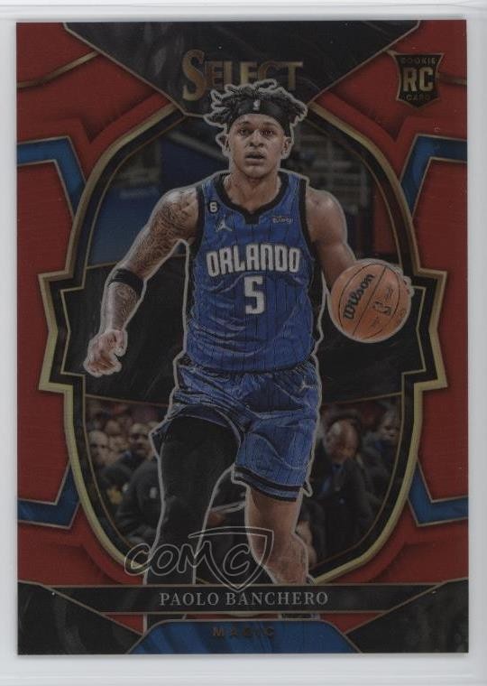 2022-23 Panini Select Concourse Red Prizm /199 Paolo Banchero #72 Rookie RC