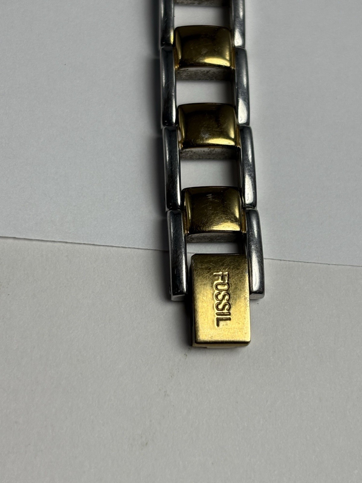 Fossil Watch Rectangular Womens Two Tone, Gold an… - image 6