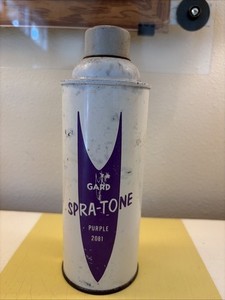 1960’s Spra-Tone Paint PURPLE Gard Industries EMPTY CAN MCM graphic Advertising