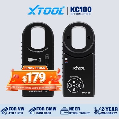 2026 XTOOL KC100 Car Key Programmer IMMO Read PIN For D8S D9S PRO X100PADS PAD3
