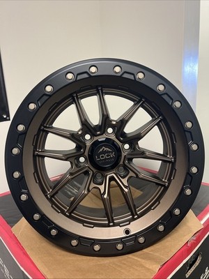 (4) 17X9 LOCK OFF-ROAD KRAWLER BRONZE W/BLACK RING (6X139.7 -12MM) SILVERADO TRD