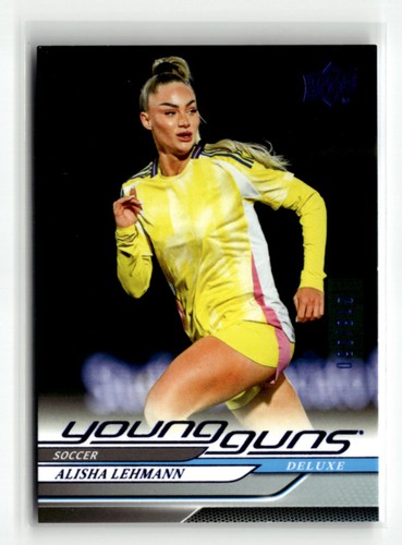 Alisha Lehmann 2025 Upper Deck Goodwin Champions Deluxe 218/250 Young Guns