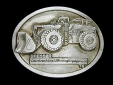 TI09146 NOS VINTAGE 1980s DRESSER CONSTRUCTION MINING EQUIPMENT BUCKLE