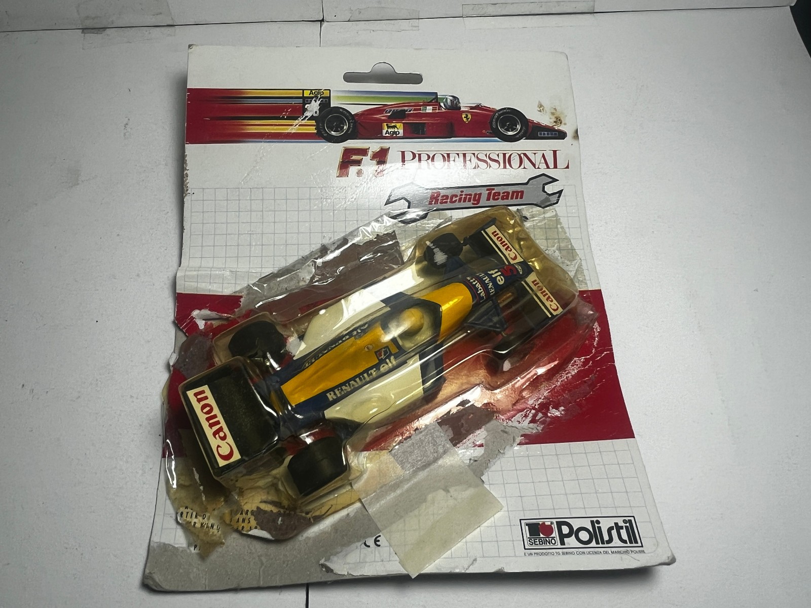 SLOT CAR POLISTIL WILLIAMS FW14B SCALA 1/32 F1 PROFESSIONAL-POLICAR