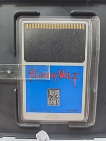 Bloody Wolf (TurboGrafx-16, 1990) NEC Turbo Grafx CIB complete video game BW