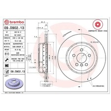 Bremsscheibe hinten links für BMW I4 G26 X3 G01 X4 G02 X5 G05 X6 G06 Z4 | 26206
