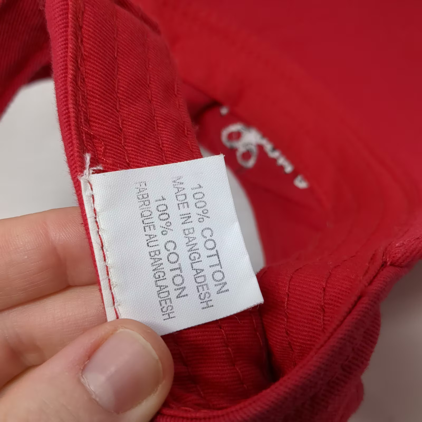 Red Black Visor One Size Strapback Adjustable Emb… - image 9