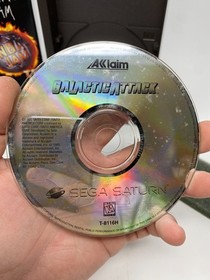 Galactic Attack (Sega Saturn 1995) -  Complete CIB w/ Registration Card