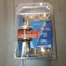 Schlage Secure Key Keyed Entry Set Bright Brass FLAIR LEVER F51 V ACC 505 NEW
