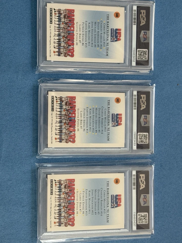 1991-92 Skybox Team USA PSA 10/10/10 Barcelona Dream Team!! Amazing Players!! - Image 2 of 2