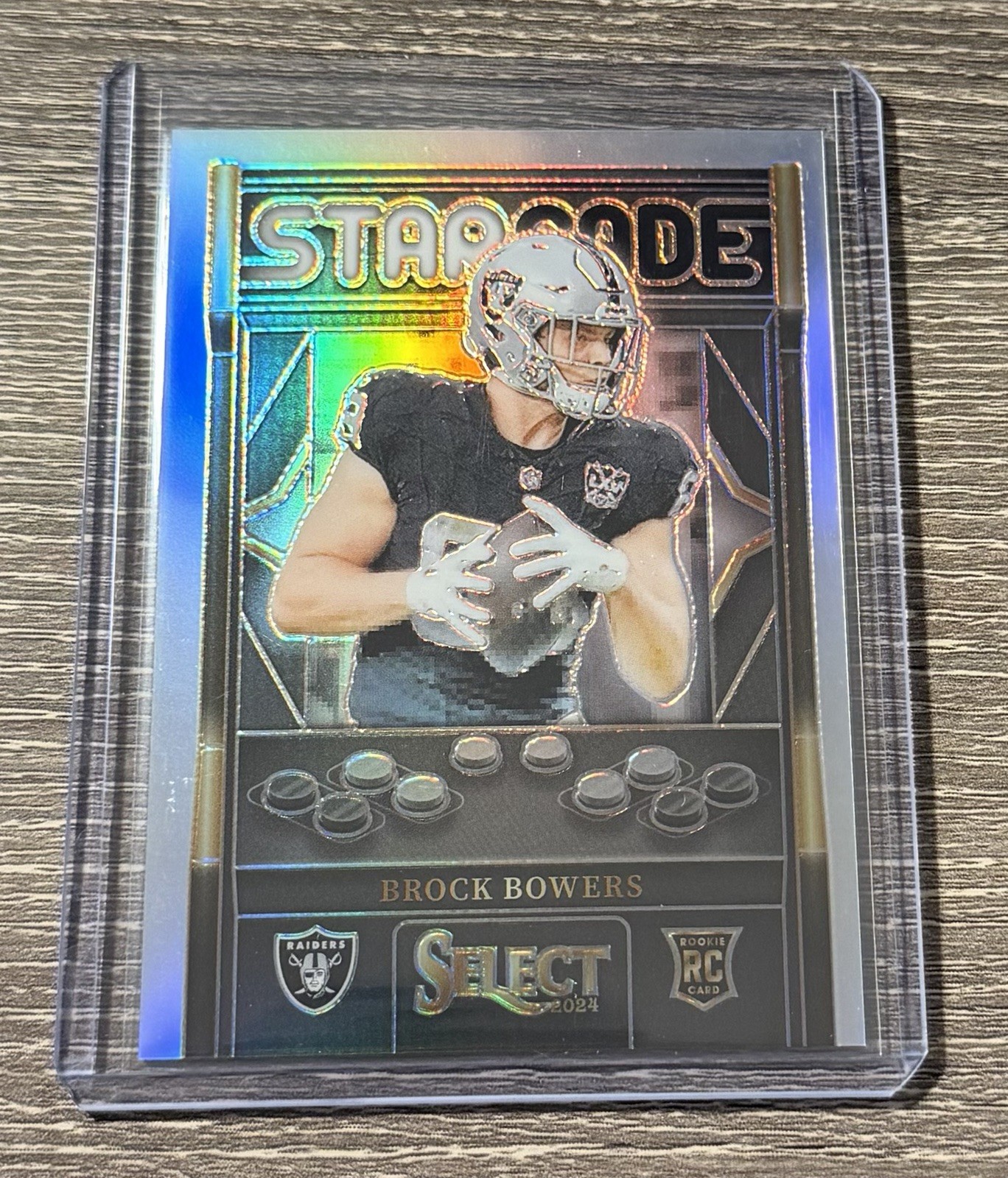 2024 Select Brock Bowers Rookie Starcade Silver Prizm Case Hit RC Raiders SP