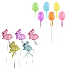 Easter Decorations, Garden Picks, Egg Hunt - Choose Design