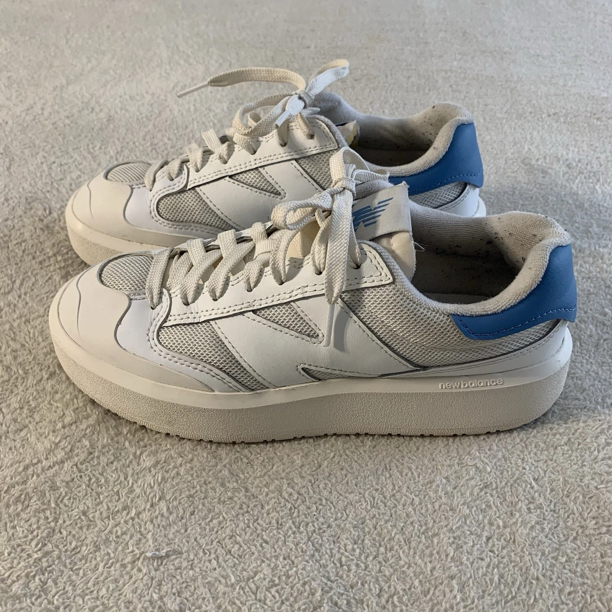 New Balance CT302LC Leather Sneakers Men\'s 8 White/ Navy Blue New With Flaw New Balance CT302 Shoes | Deporvillage main image 3