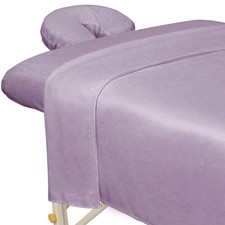Ensemble de draps de massage 3 pièces en microfibre premium lavande tache ultra légère et