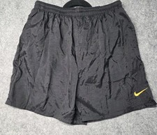 Vintage 90 s Nike White Tag Big Swoosh 5 Lined Swim Shorts Men s Size Large