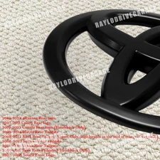 Blackout Rear Liftgate Overlay Emblem for 4Runner Corolla Sequoia Camry Sequoia