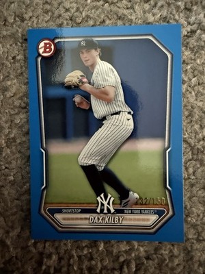 2026 Bowman Dax Kilby BP-78 Blue /150 Yankees