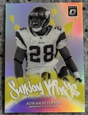 2025 Panini Donruss Optic Prizm Sunday Kings Adrian Peterson  #26