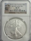 2013 S, ASE, American Silver Eagle NGC MS70,  Struck San Francisco ✨ Coin Shown