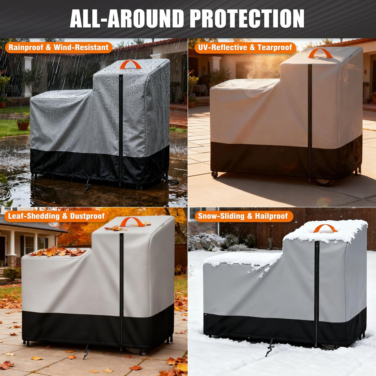 Deep Fryer Cover for Bayou Classic 700-704 and 700-701 with Cart, Cover for