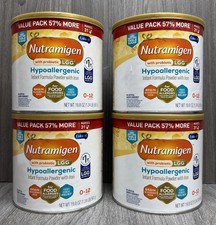 4 Cans Enfamil Nutramigen W/ Probiotic LGG Infant Powder Formula 19.8oz. 04/2027