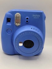 Fujifilm Instax Mini 9 Instant Film Camera Cobalt Blue W/case - Tested Working