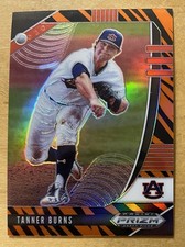 Tanner Burns RC 2020 Panini Prizm Draft Picks Tiger Stripe Serial #76/99 Mint