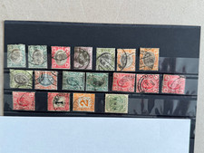 South Africa/Transvaal group of 18 stamps loose Scott Cat 202/J3 1900-1907 dups
