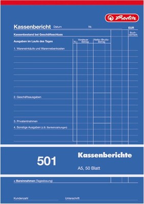 Herlitz Packing List Book 201 with Carbon Paper A5 2 x 50 Blatt