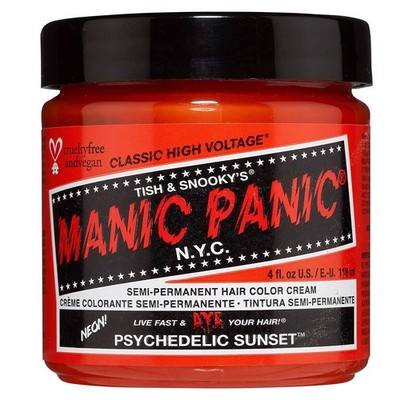 Manic Panic Semi Hair Color Psychedelic Sunset 11044 4oz Pack of 2