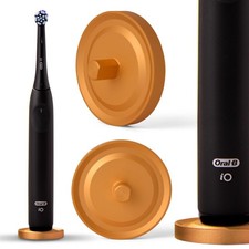 Gold Oral-B Compatible Electric Toothbrush Holder for Bathroom, Aluminum Oral...