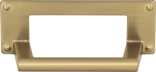 Atlas A301-WB Bradbury Cup Pull 3 Inch (c-c) - Warm Brass - Picture 2 of 2