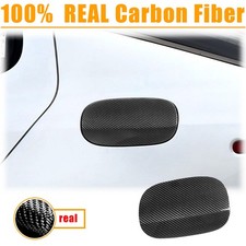 For Kia Stinger 2018-2023 Real Carbon Fiber Fuel Filler Gas Tank Cap Cover Trim