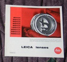 Leica Lenses brochure