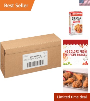 New Orleans Style Hot & Spicy Chicken Fry Mix - 8 Packs, No MSG, Family-Sized