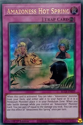 BLCR-DE039 AMAZONIN HEISSE QUELLE ULTRA RARE 1.AUFLAGE YuGiOh KARTE
