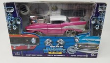Muscle Machines 57 Chevy 1:24 Scale Pink / Purple Very Nice In Box Diecast