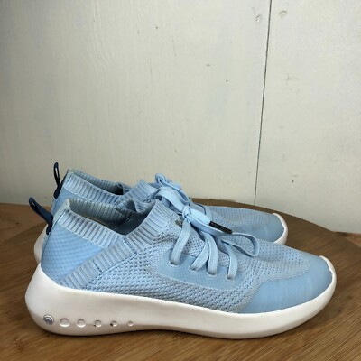 Peter Millar Shoes Womens 8 Hyperlight Glide Sneakers Blue Knit Walking Casual