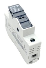 Lot of 3 Allen-Bradley 1492-FB1C30 Ser. B Fuseholder 30A 600V Class CC Fuses