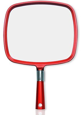MIRRORVANA Professional Large & Comfy Hand Mirror with Ergonomic Handle for W...