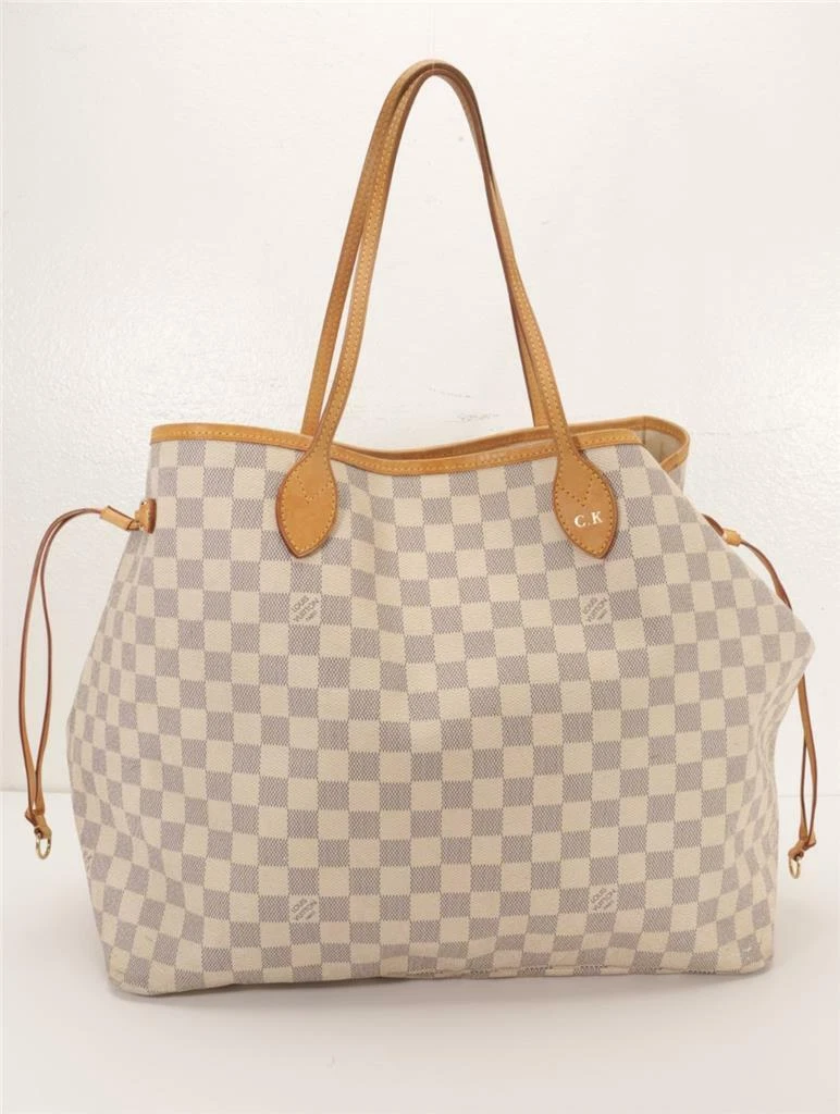 LOUIS VUITTON LV toile revêtue Damier Azur Neverfull GM sac fourre-tout sac  à main 2011