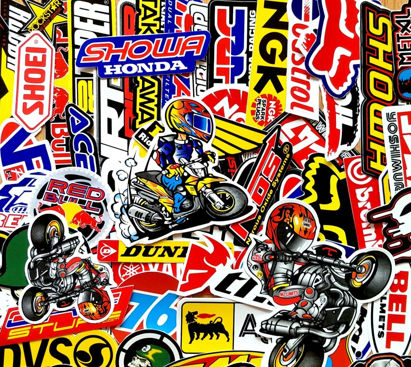 Three Ratels LCS030# 15x15cm Motocross Ride The Bike Colorful Car Sticker  Funny Stickers Styling Removable Decal - AliExpress