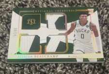 Marjon Beauchamp 2022-23 Panini National Treasures 8/25 Triple Jersey RC #MJB