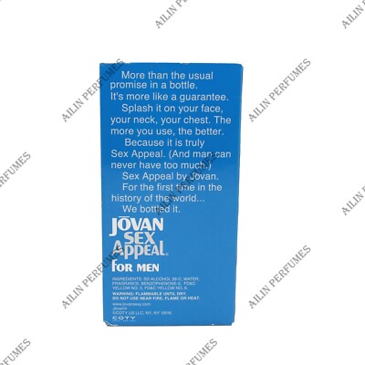SEX APPEAL by jovan 4oz (118ml) aftershave men | eBay
